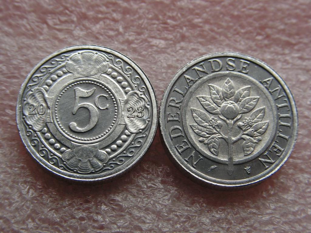 Антильские 5 центов 2023 unc