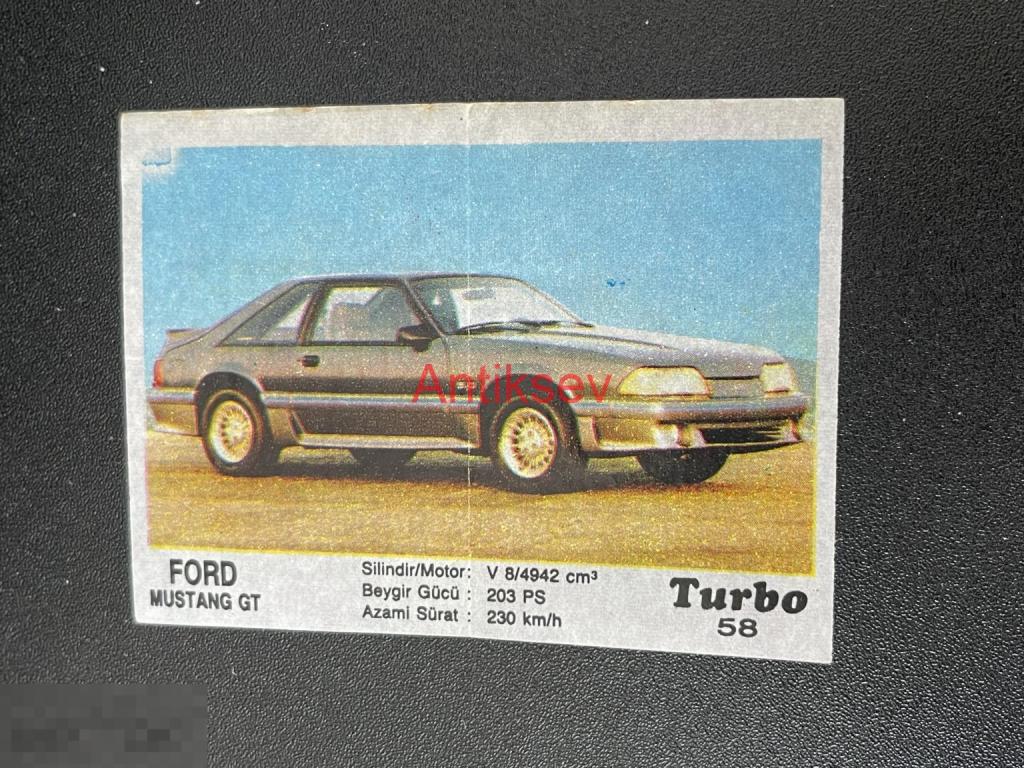 Вкладыш от жвачки Turbo № 58 2 серия