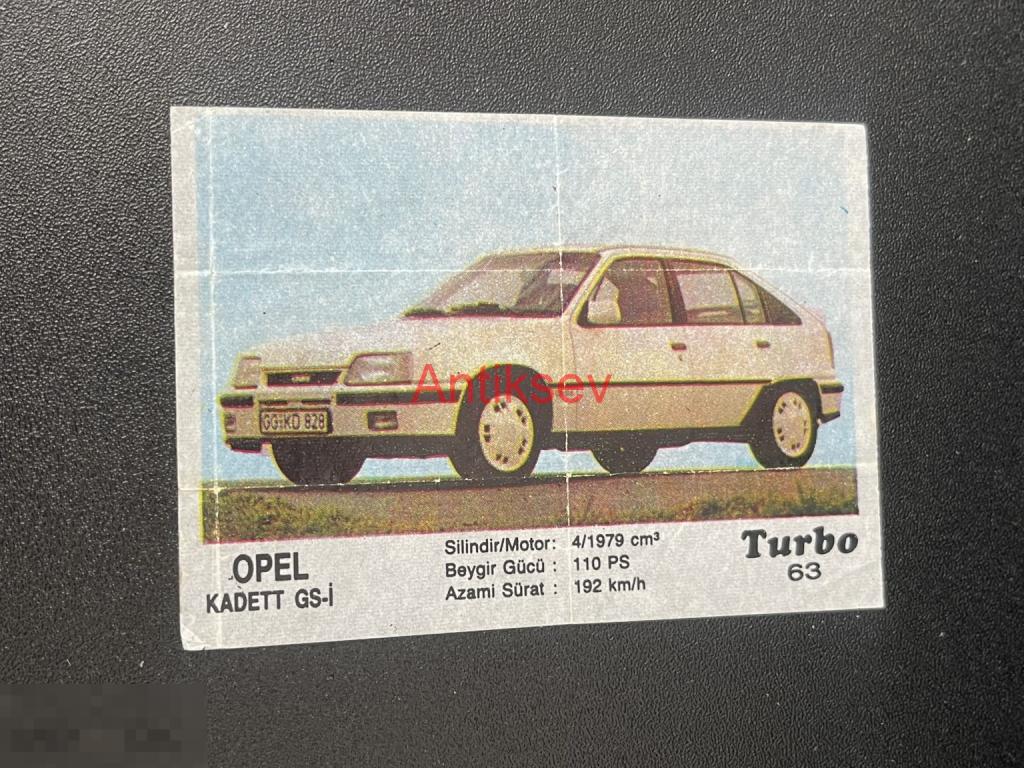 Вкладыш от жвачки Turbo № 63 2 серия