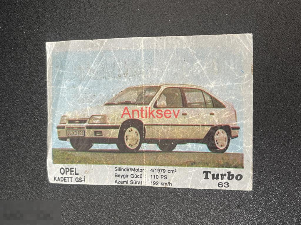 Вкладыш от жвачки Turbo № 63 2 серия