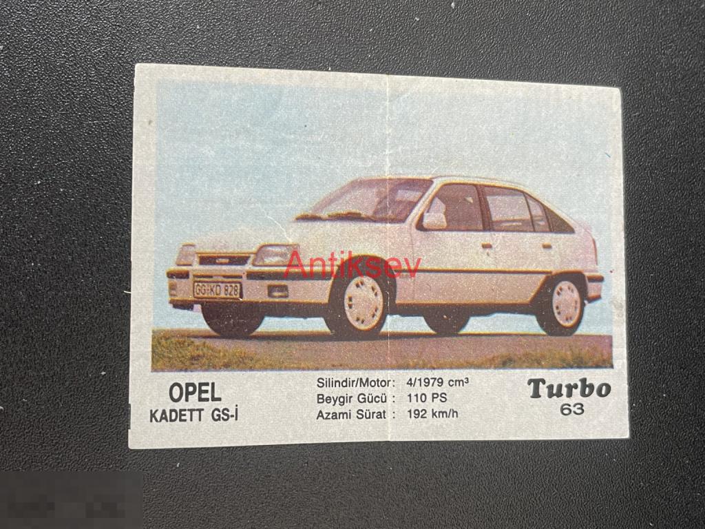 Вкладыш от жвачки Turbo № 63 2 серия