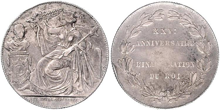 1856г. Бельгия. 2 пробных франка.