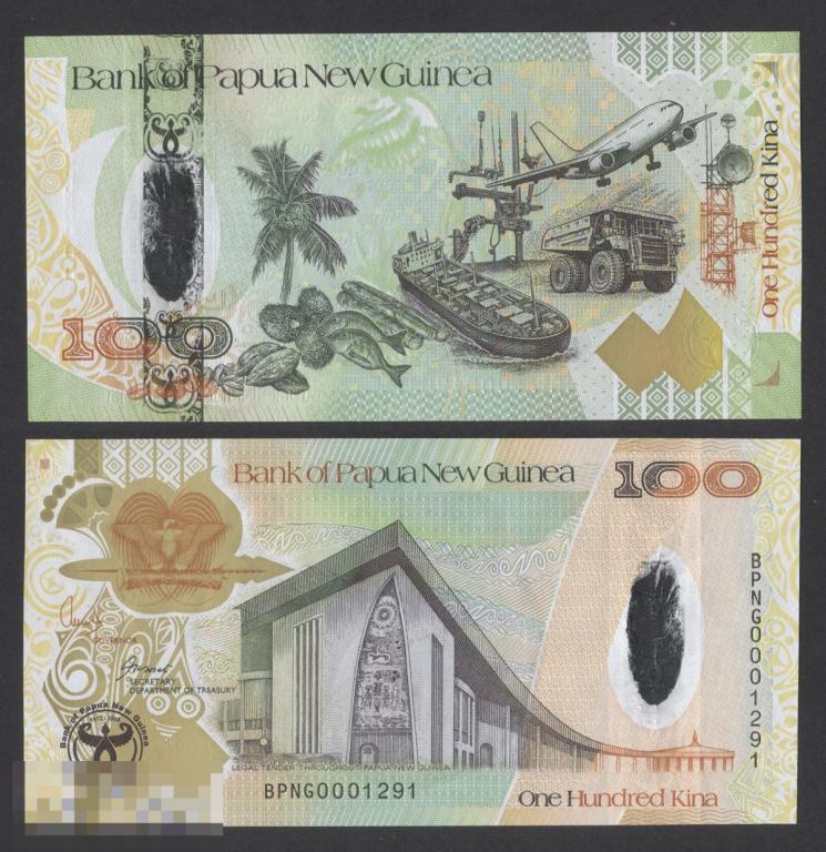 5.4 Папуа Новая Гвинея 100 кина 2008 год UNC