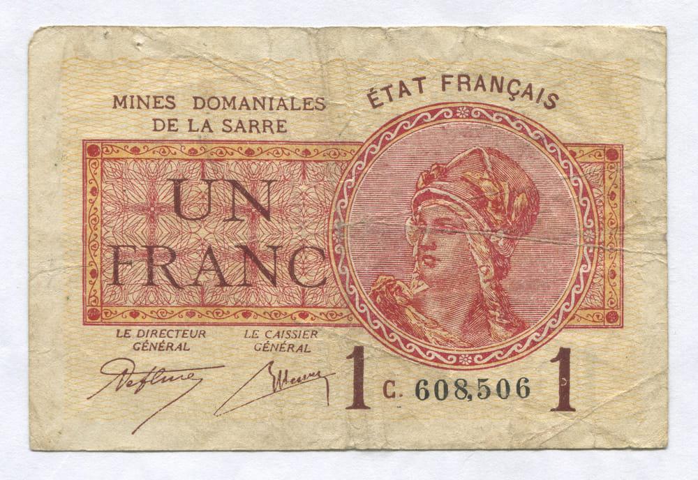 СААР 1 ФРАНК 1919 VF