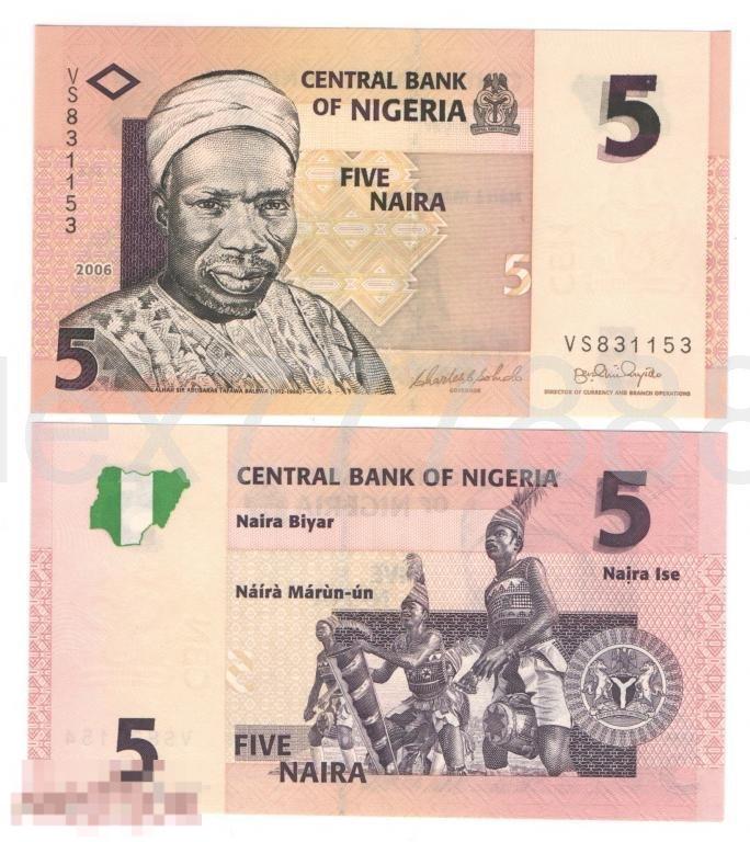 2.163 Нигерия 5 Найра 2006 бумага UNC