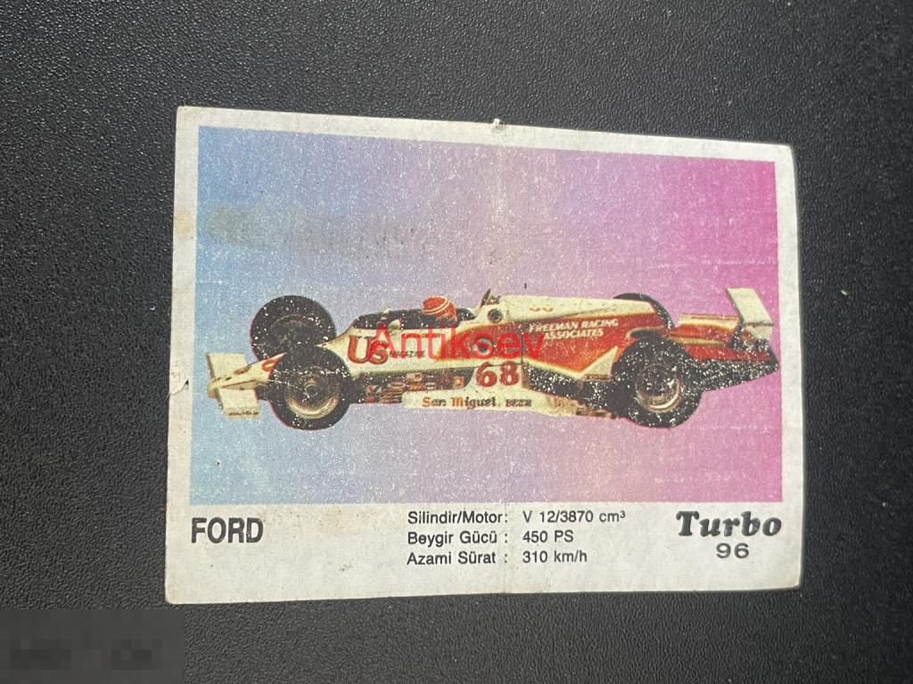 Вкладыш от жвачки Turbo № 96 2 серия