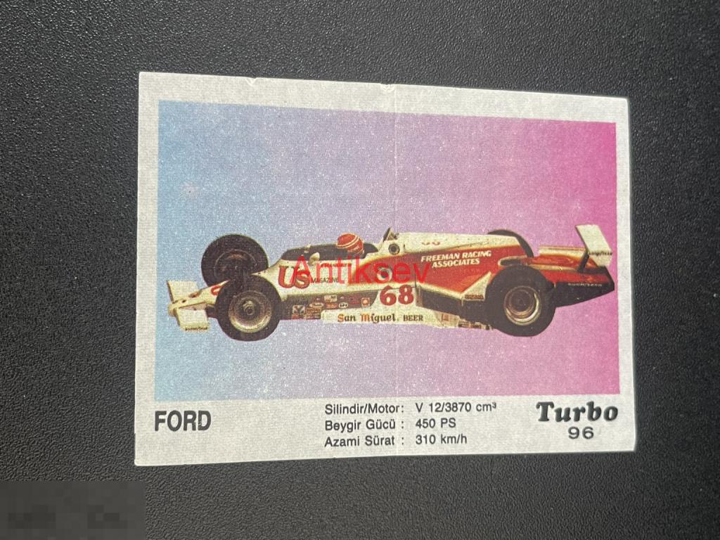 Вкладыш от жвачки Turbo № 96 2 серия