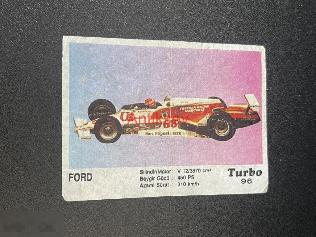 Вкладыш от жвачки Turbo № 96 2 серия