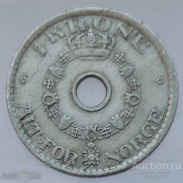 Норвегия 1 крона, 1949