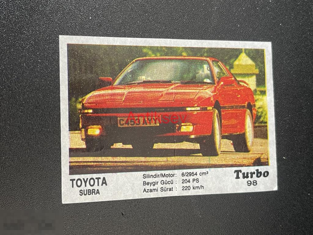 Вкладыш от жвачки Turbo № 98 2 серия