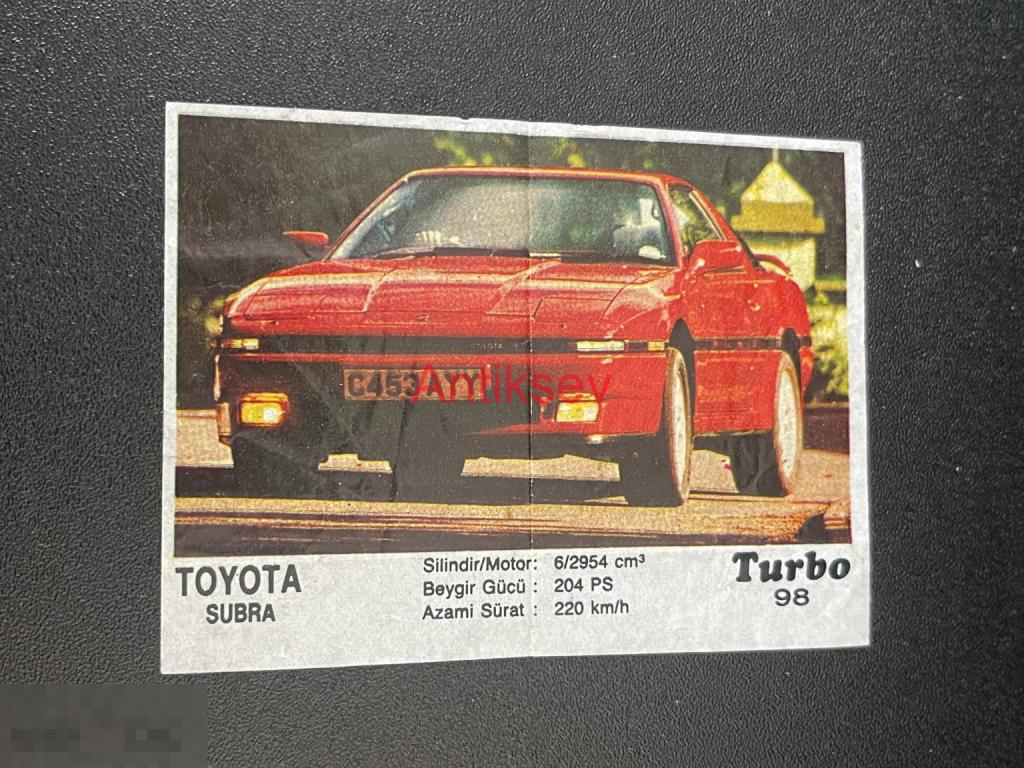 Вкладыш от жвачки Turbo № 98 2 серия