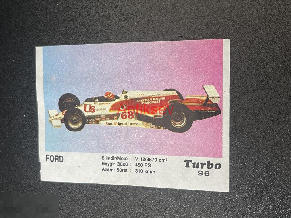 Вкладыш от жвачки Turbo № 96 2 серия