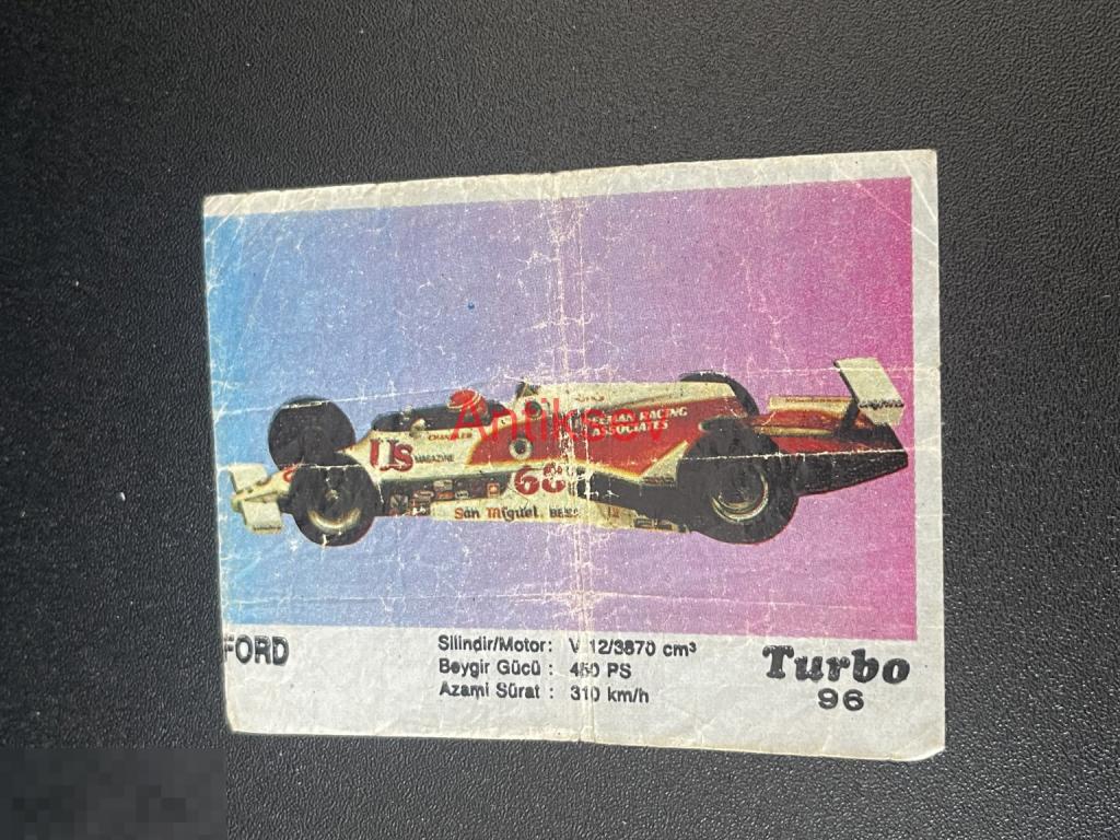 Вкладыш от жвачки Turbo № 96 2 серия