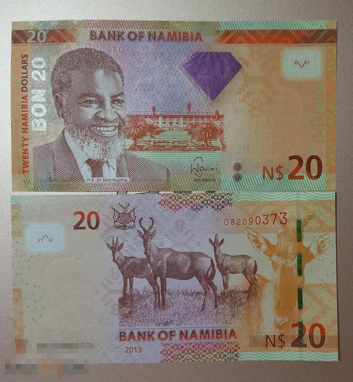 4.178 Намибия 20 долларов 2013  UNC
