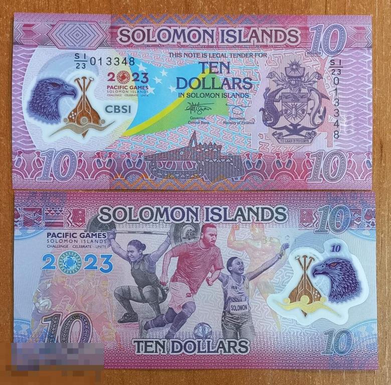 6.106 Соломоновы острова 10 долларов 2023 UNC