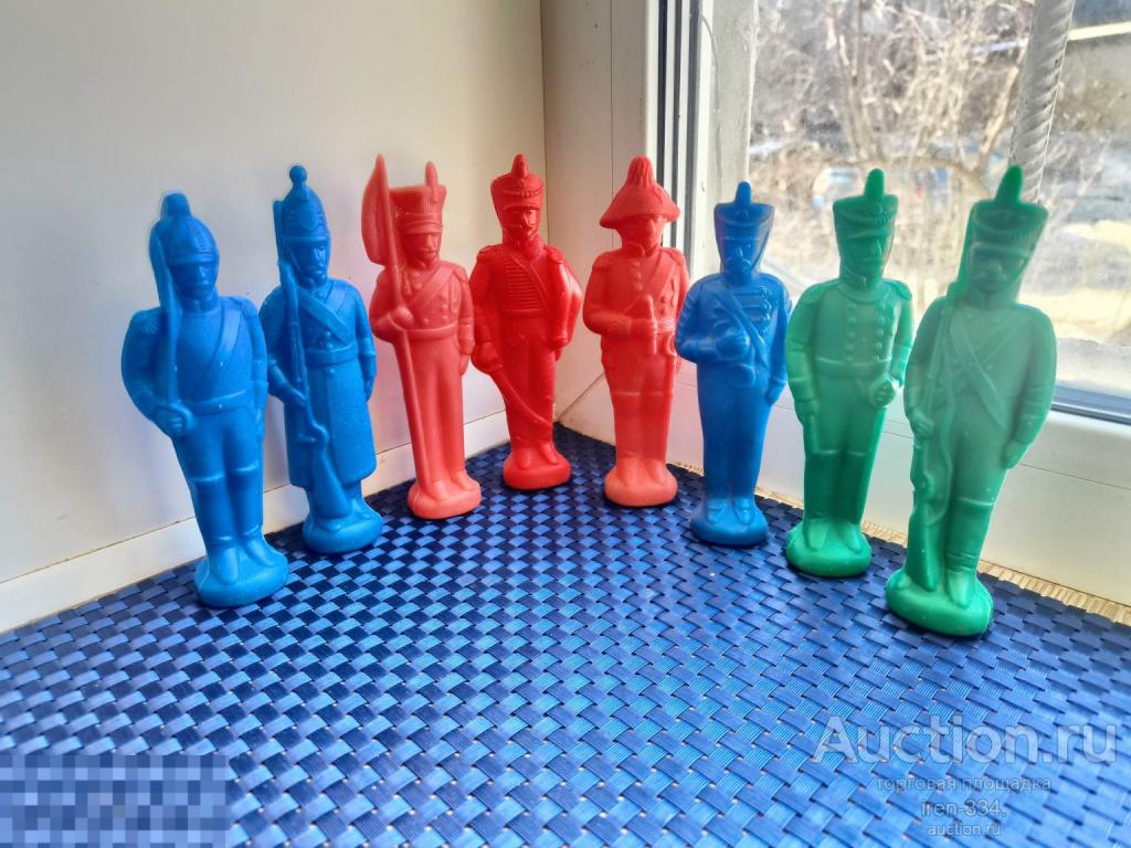 СОЛДАТ Солдатик Гусар Дутыш Игрушка Пластмассовая Времен СССР Одним лотом (8 шт)