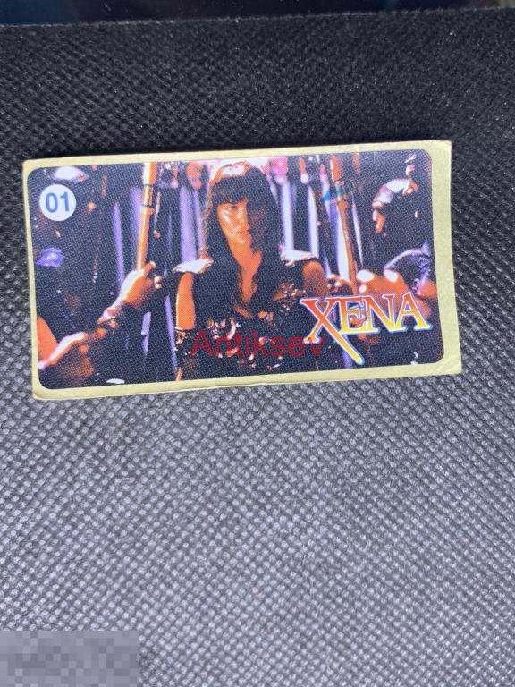 Наклейка от жвачки Xena № 1