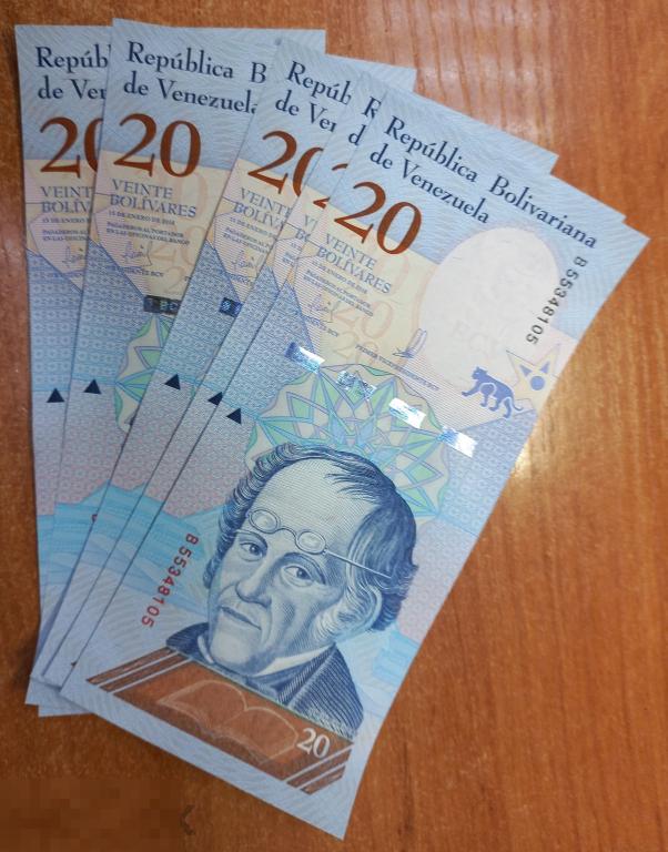 Венесуэла 5 штук 20 боливаров 2018 UNC