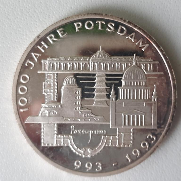 10 МАРОК F 1993 Г. ГЕРМАНИЯ.  СЕРЕБРО.