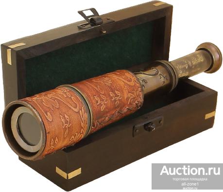 Подзорная труба в деревянном футляре NA-20107