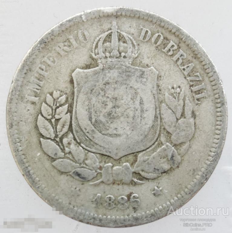 Бразилия 100 реалов 1886