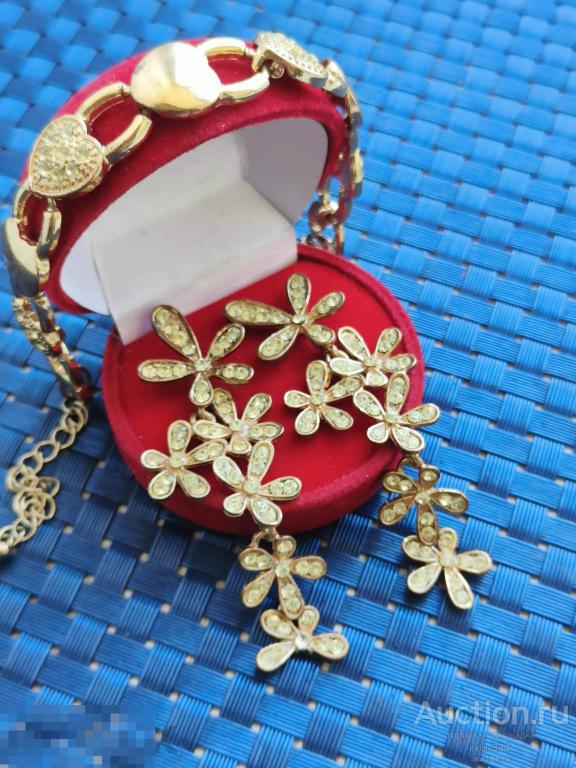 Комплект Серёжки+Браслет  Винтажная Бижутерия Украшения      2605