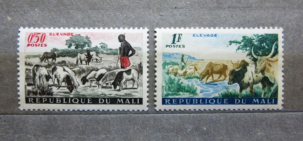 Мали 1961 г. Фауна. Животноводство. Животные. 2мар.сер.**MNH OG