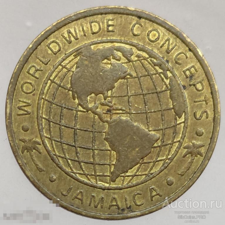 Жетон Ямайки (игровой) — Worldwide concepts. Jamaica. 25C