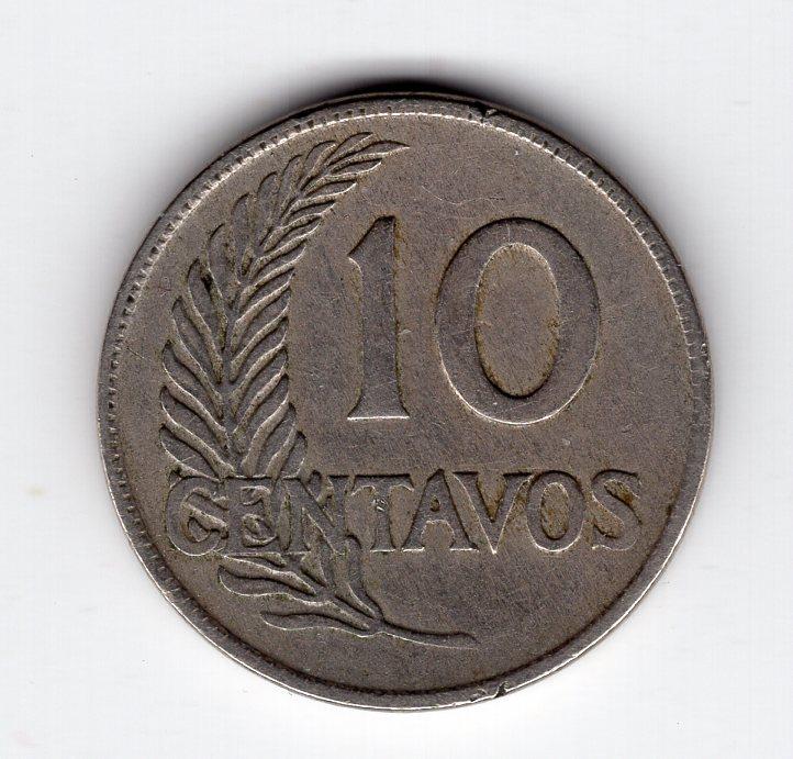 10 сентаво - Перу - 1926 - KM#214.1