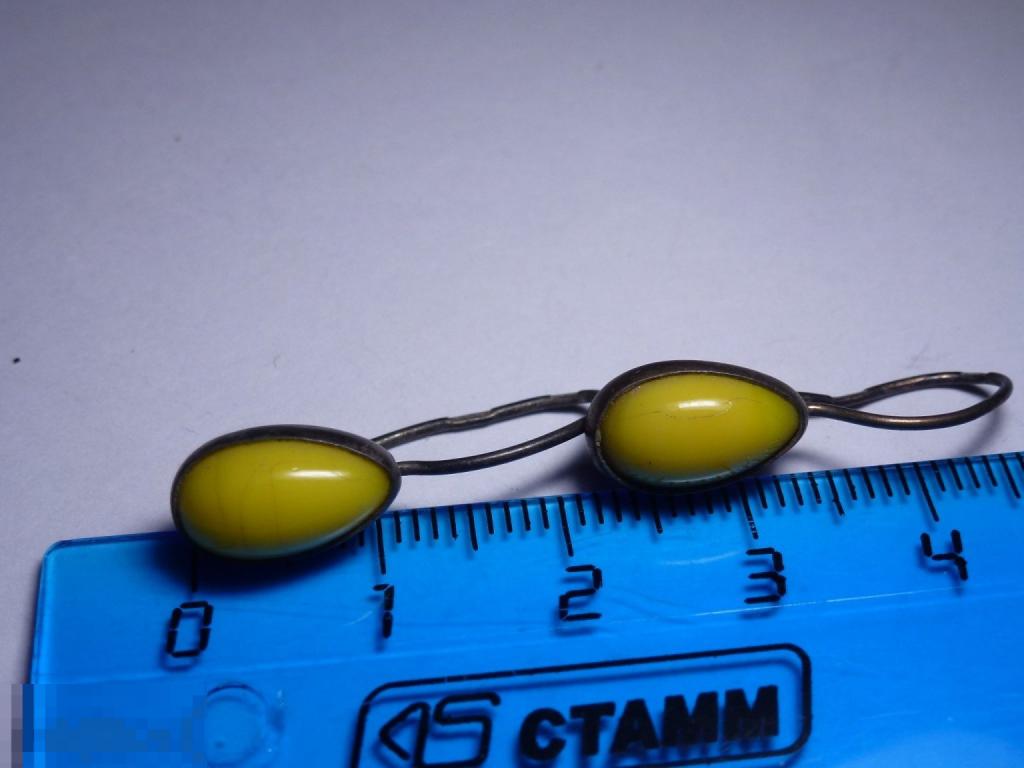 СЕРЬГИ СЕРЕБРО 875 ПРОБА ПОЗОЛОТА