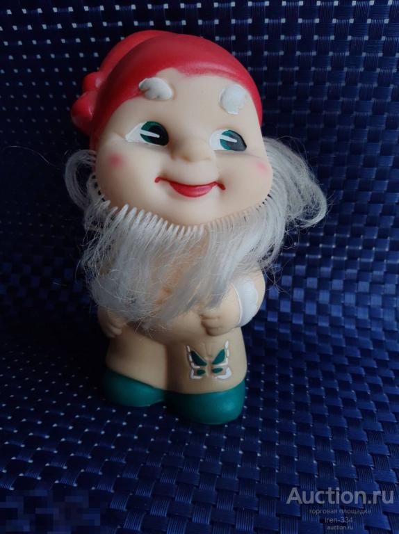 ИГРУШКА Резиновая Гном Гномик 15 см Времён СССР         1402