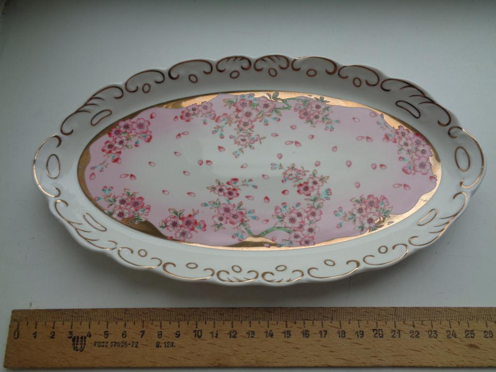 тарелка,фарфор,ручная роспись.позолота.