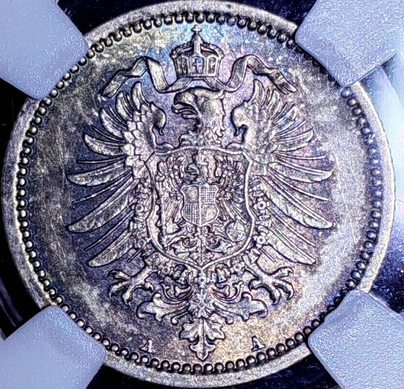 50 пфеннигов. 1877г. ННР MS 63