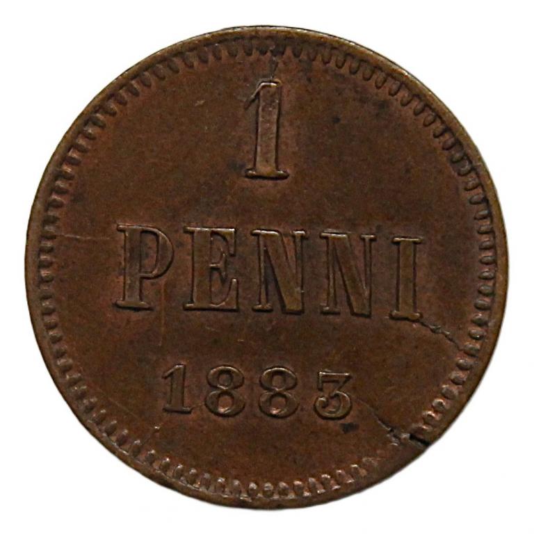 РУССКАЯ ФИНЛЯНДИЯ 1 пенни 1883