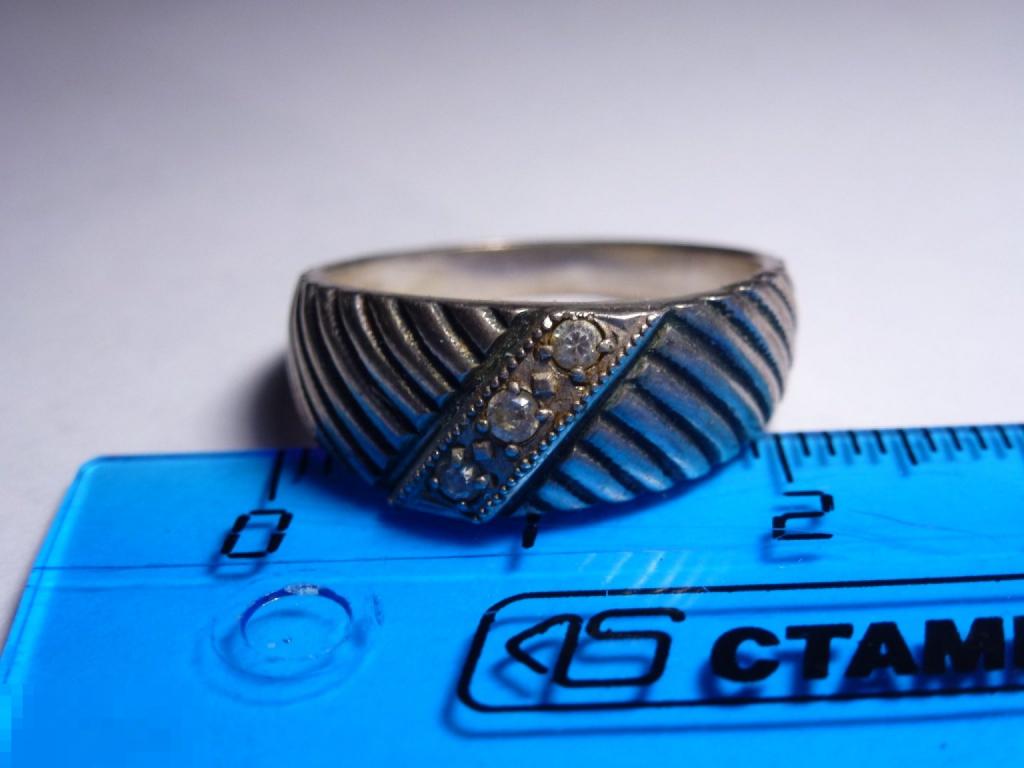 КОЛЬЦО СЕРЕБРО 925 ПРОБА СО ЗВЕЗДОЙ