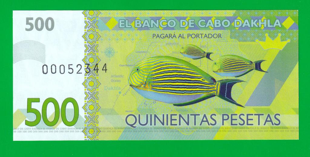 КАБО ДАХЛА 500 песет 2013 -  00* (ВИРТ - SUV) UNC