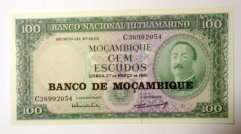 Мозамбик 100 эскудо 1961 UNC бона