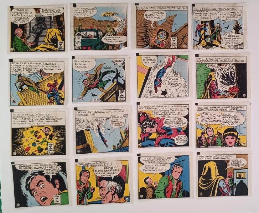 Вкладыши Вкладыши человек паук, Örümcek Adam turkey, 30 шт + 4 обертки