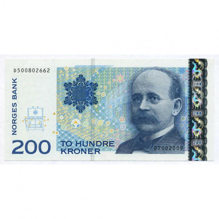 Норвегия 200 крон 2009