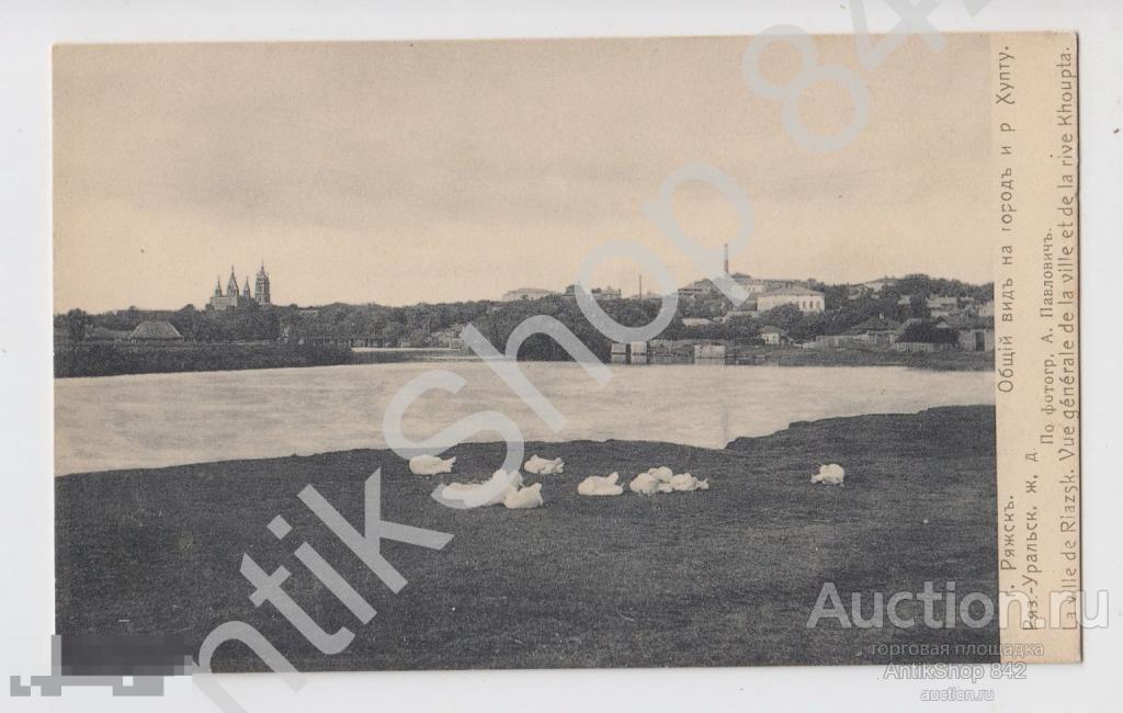 Ряжск.Рязань.Общий вид на город. Издание Святой Евгении. 1 издание.