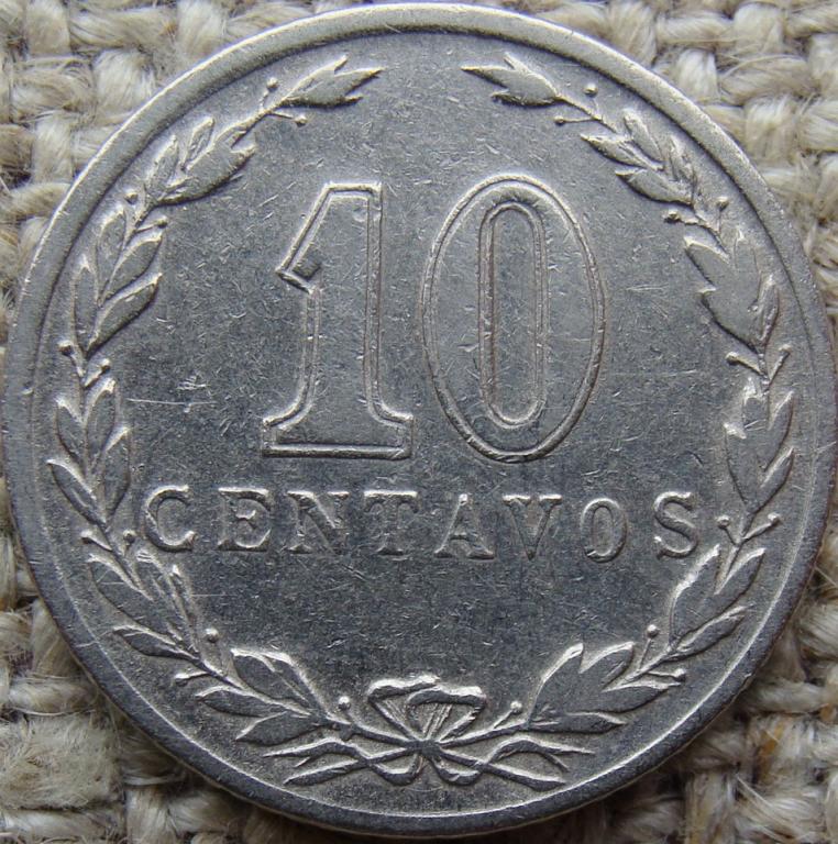 Аргентина 10 сентаво 1937 год