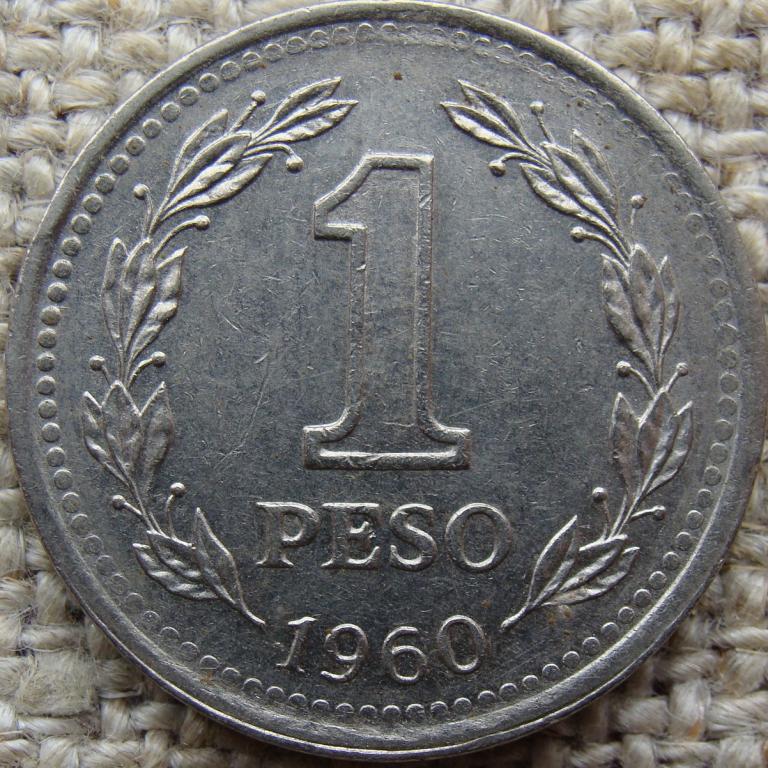 Аргентина 1 песо 1960 год