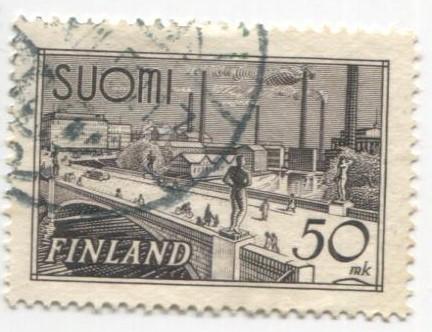 1942 Финляндия Стандарт Фабрики.Скульптуры на мосту 1м.гаш