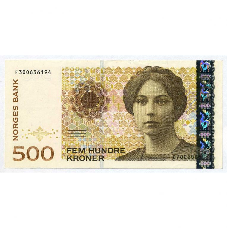 Норвегия 500 крон 2008