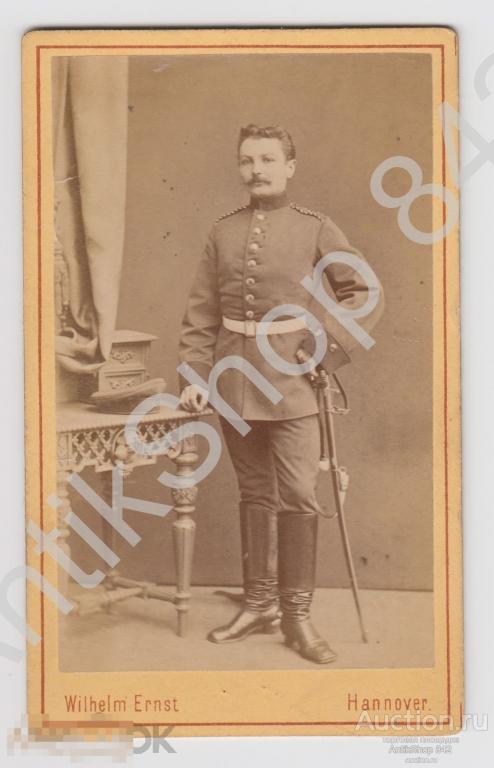 Вольноопределяющийся Германской армии.Погоны,сабля. Визит-портрет Ганновер.