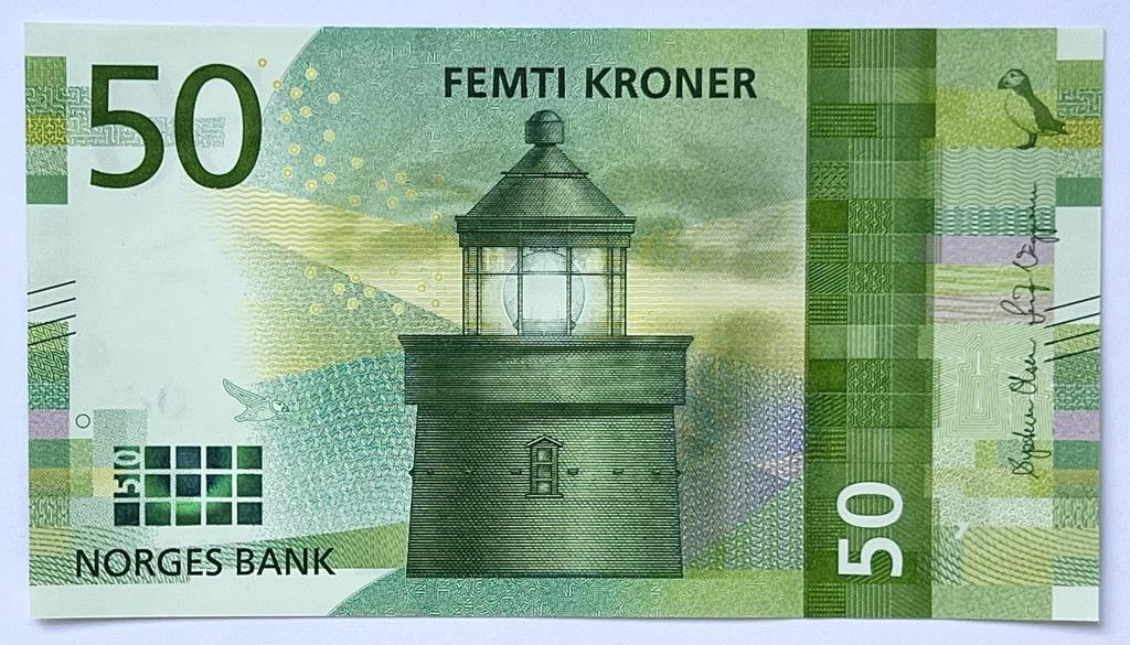 НОРВЕГИЯ 50 КРОН 2017 ГОД UNC