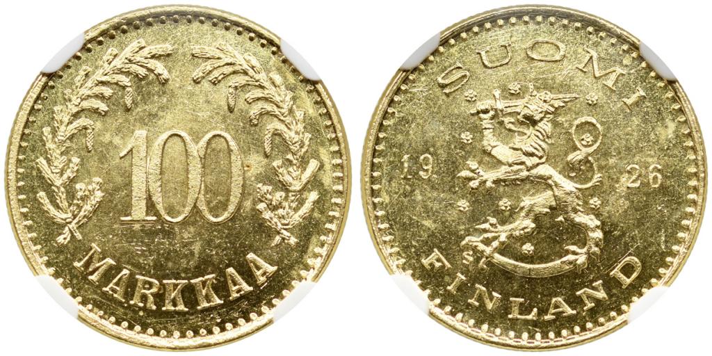 100 МАРОК 1926 года, S. NGC MS 65!!!
