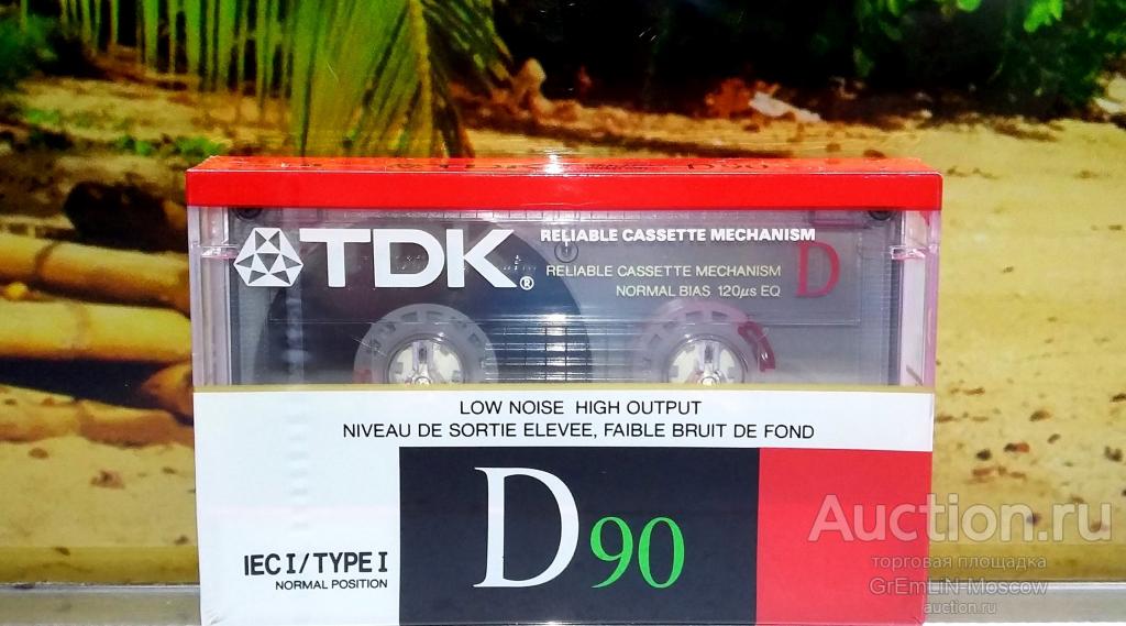 Аудиокассета TDK D 90 (88г) Japan/USA