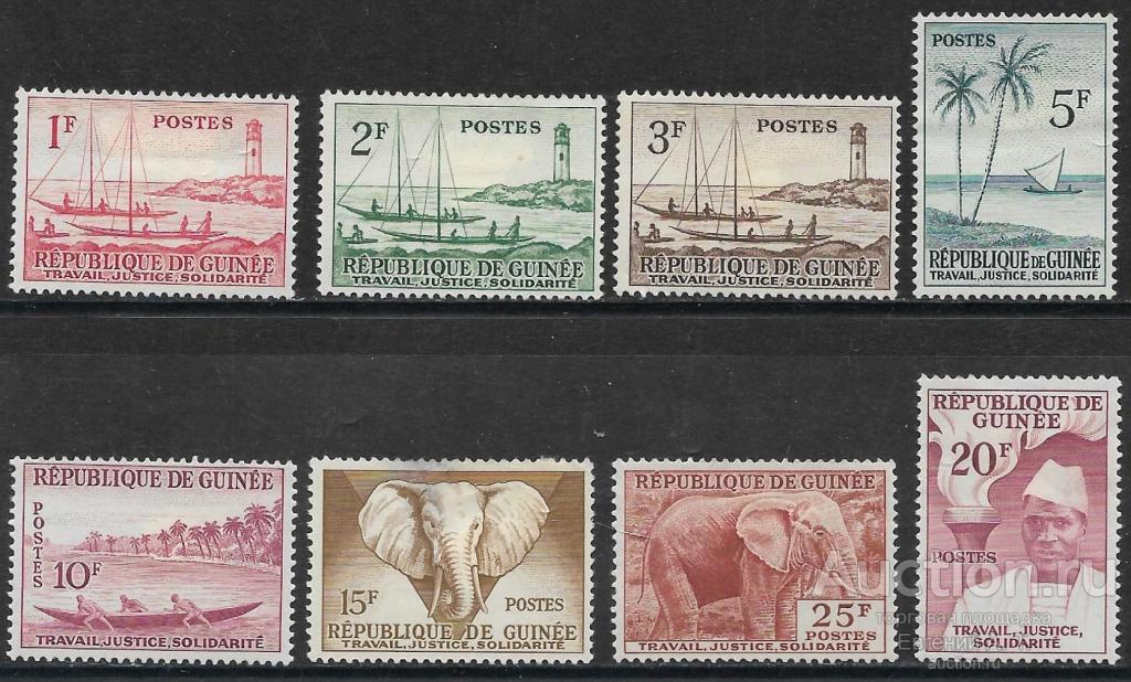 Гвинея. 1959. Местные мотивы. MLH mounted.