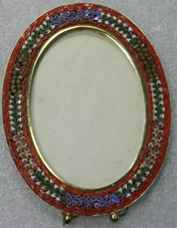 Старинная рамка для фото Флорентийская мозаика Италия Фотография